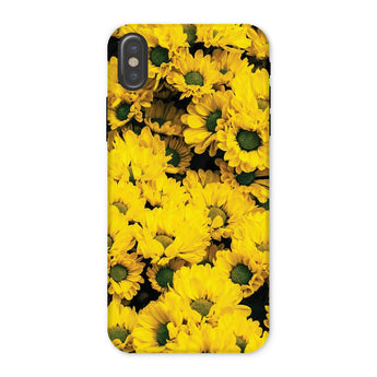 Yellow Brick Road - Chrysanthemum Iphone Case, x / Matte, Phone Case Vibrant Yellow Sunflower Pattern