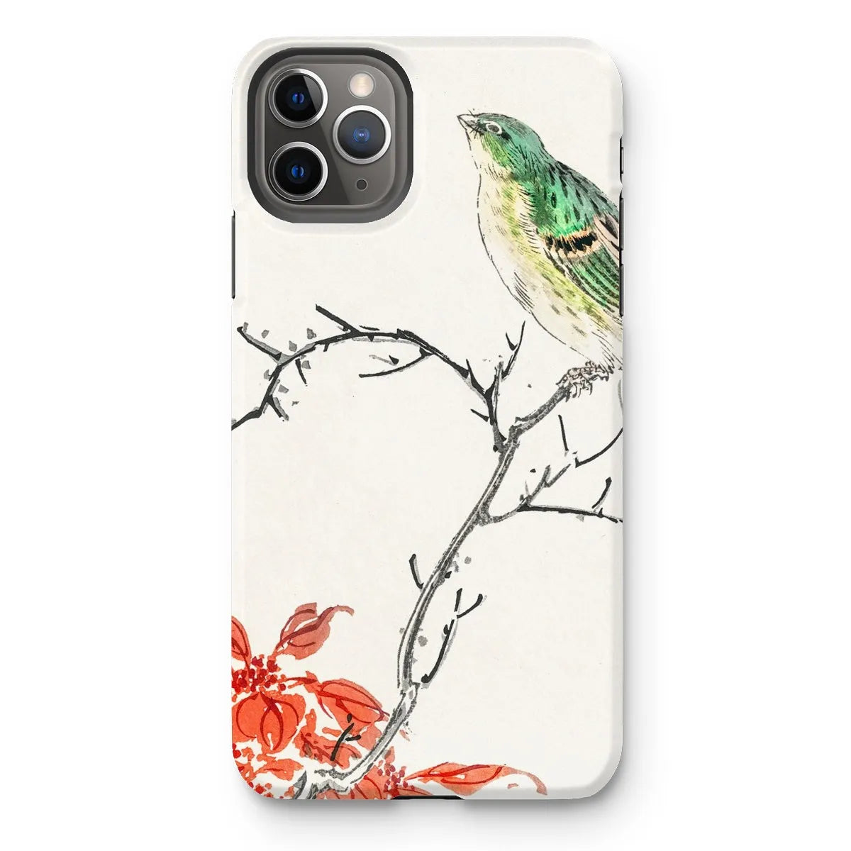 Yellow Bunting Bird - Japanese Meiji Phone Case - Numata Kashu - Iphone 11 Pro Max / Matte - Mobile Phone Cases