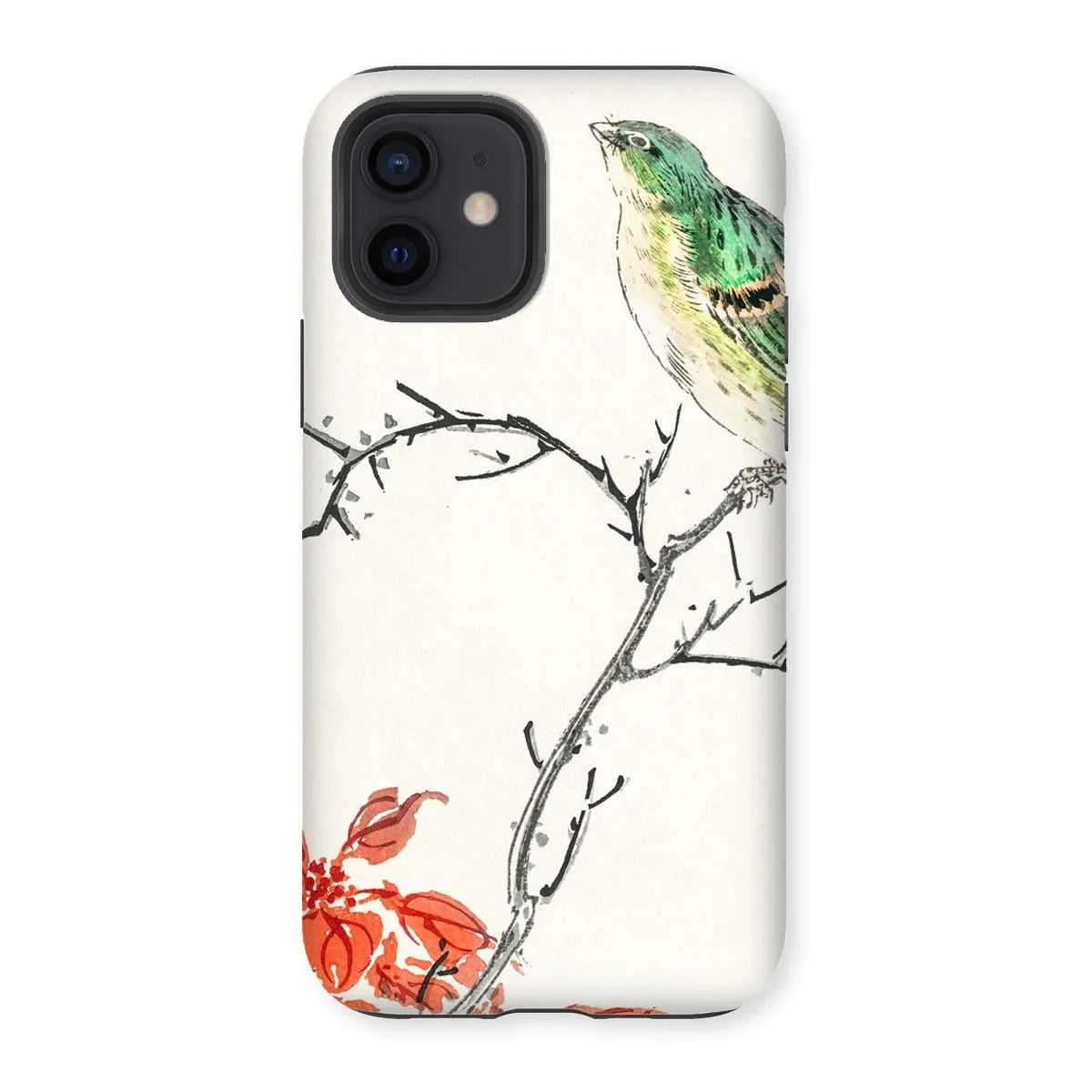 Yellow Bunting Bird - Japanese Meiji Phone Case - Numata Kashu - Iphone 12 / Matte - Mobile Phone Cases - Aesthetic Art