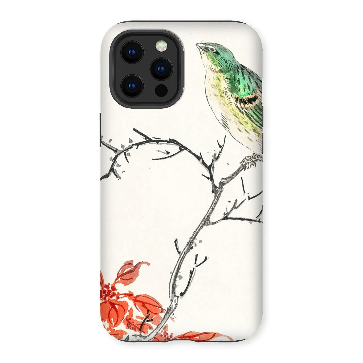 Yellow Bunting Bird - Japanese Meiji Phone Case - Numata Kashu - Iphone 12 Pro Max / Matte - Mobile Phone Cases