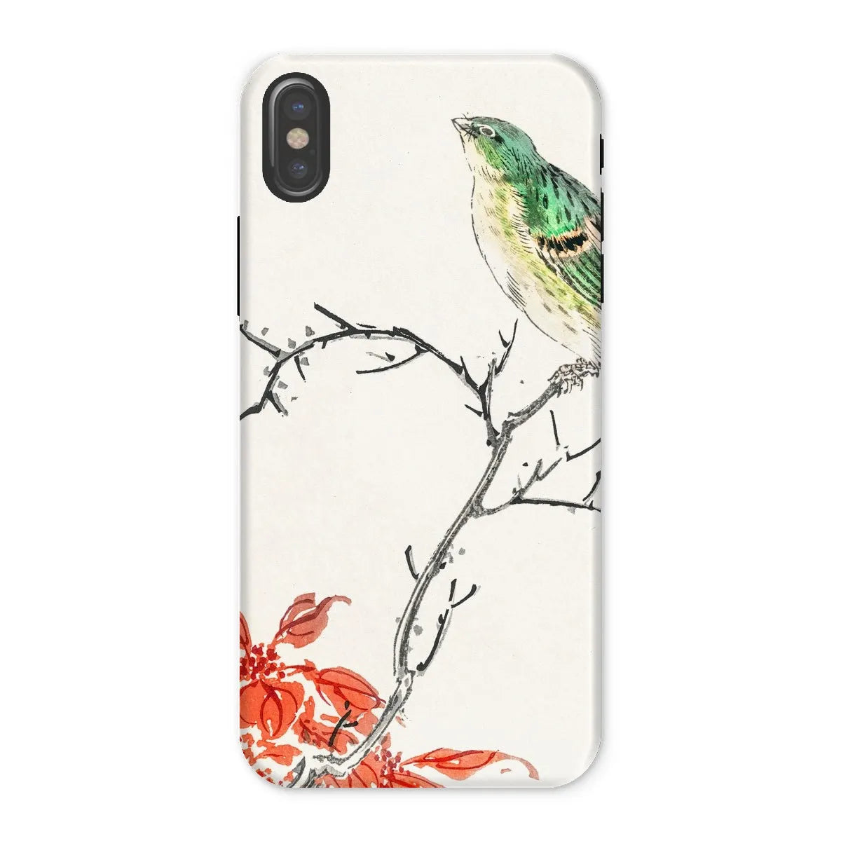 Yellow Bunting Bird - Japanese Meiji Phone Case - Numata Kashu - Iphone x / Matte - Mobile Phone Cases - Aesthetic Art