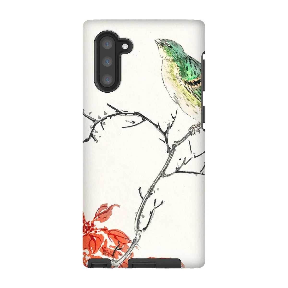 Yellow Bunting Bird - Japanese Meiji Phone Case - Numata Kashu - Samsung Galaxy Note 10 / Matte - Mobile Phone Cases
