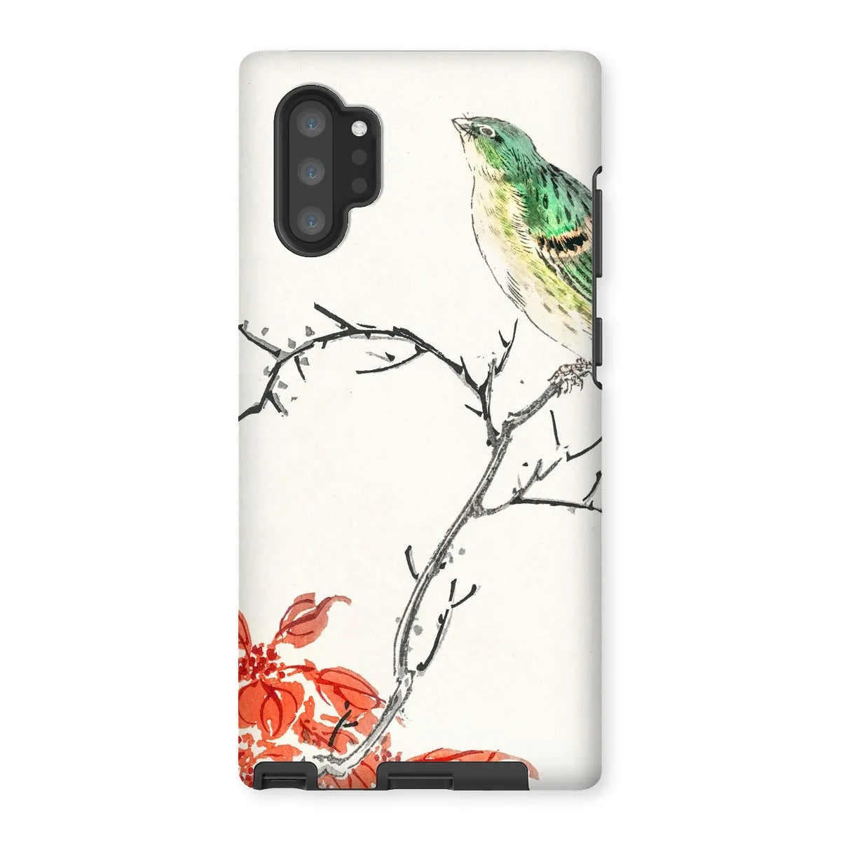 Yellow Bunting Bird - Japanese Meiji Phone Case - Numata Kashu - Samsung Galaxy Note 10p / Matte - Mobile Phone Cases