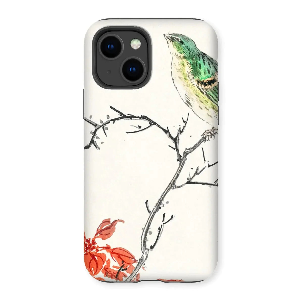 Yellow Bunting Bird - Japanese Meiji Phone Case - Numata Kashu - Iphone 14 / Matte - Mobile Phone Cases - Aesthetic Art
