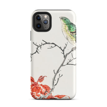 Yellow Bunting Bird - Numata Kashu Iphone Case, 11 Pro Max / Matte, Bird-themed Phone Case