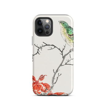 Yellow Bunting Bird - Numata Kashu Iphone Case, 12 Pro / Matte, Bird-themed Phone Case