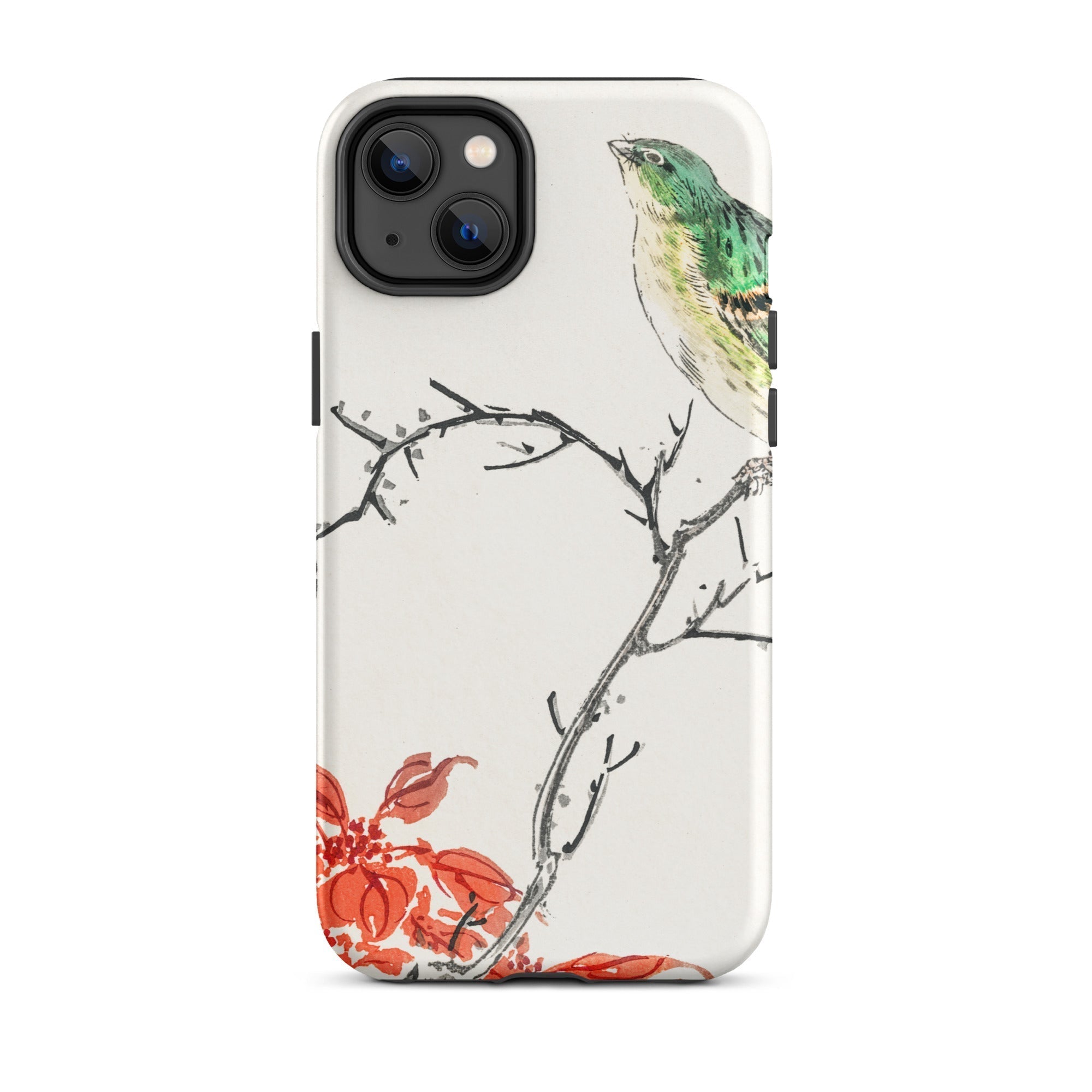 Yellow Bunting Bird Numata Kashu Iphone Case, 14 Plus / Matte, Bird Themed Phone Case