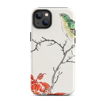 Yellow Bunting Bird - Numata Kashu Iphone Case, 14 Plus / Matte, Bird-themed Phone Case