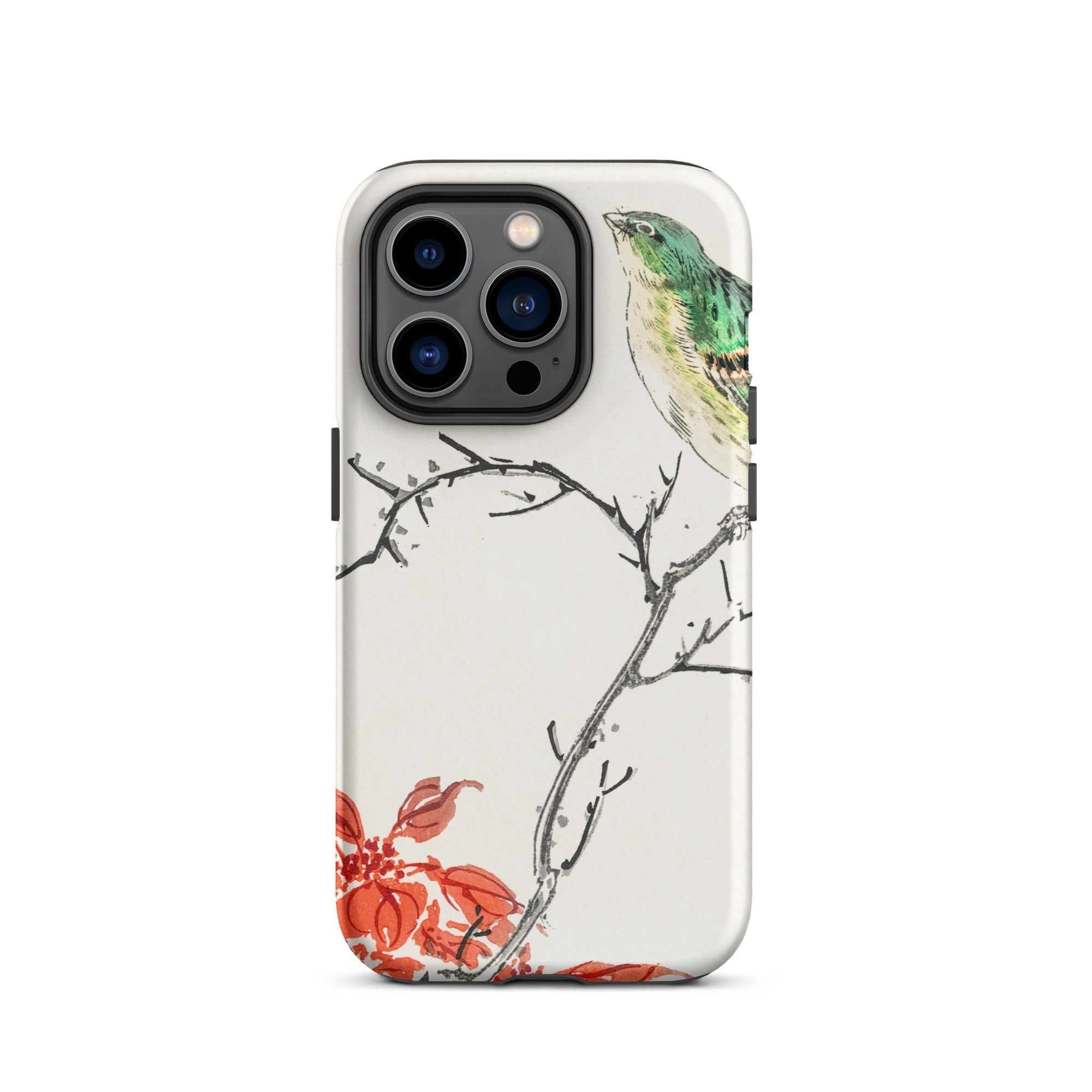Yellow Bunting Bird Numata Kashu Iphone Case, 14 Pro / Matte, Bird Themed Phone Case