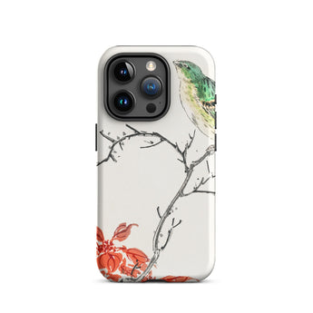 Yellow Bunting Bird - Numata Kashu Iphone Case, 15 Pro / Matte, Bird-themed Iphone Case