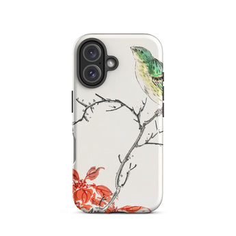 Yellow Bunting Bird - Numata Kashu Iphone Case, 16 / Matte, Phone Case Bird Branch Design