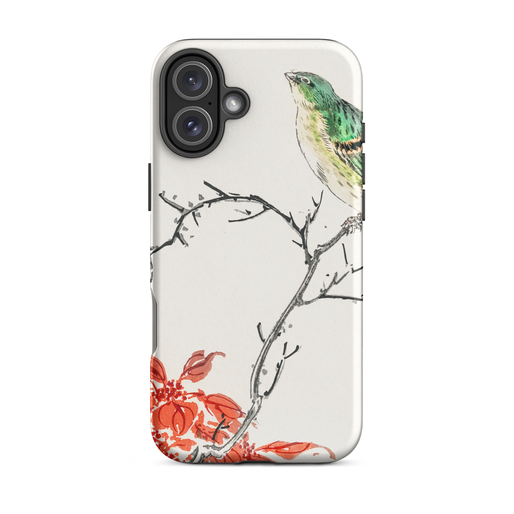Yellow Bunting Bird Numata Kashu Iphone Case, 16 Plus / Matte, Bird Themed Phone Case