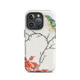 Yellow Bunting Bird - Numata Kashu Iphone Case, 16 Pro / Matte, Bird Branch Patterned Phone Case