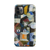 Yellow Half Moon - Paul Klee Phone Case Iphone 11 Pro Max / Matte Vibrant Abstract Phone Case Bold Geometric Shapes Textured Yellow Half