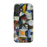 Yellow Half Moon - Paul Klee Phone Case Iphone 16 Plus / Matte Vibrant Abstract Phone Case Bold Geometric Shapes Textured Yellow Half Moon,