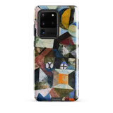 Yellow Half Moon - Paul Klee Phone Case Samsung Galaxy S20 Ultra / Matte Vibrant Abstract Geometric Phone Case Bold Colors Textured Yellow