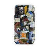Yellow Half Moon - Paul Klee Phone Case Iphone 11 Pro / Matte Vibrant Abstract Geometric Phone Case Bold Colors Textured Yellow Half Moon,