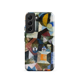 Yellow Half Moon - Paul Klee Phone Case Samsung Galaxy S22 / Matte Phone Case Vibrant Abstract Geometric Design Bold Colors Yellow Half