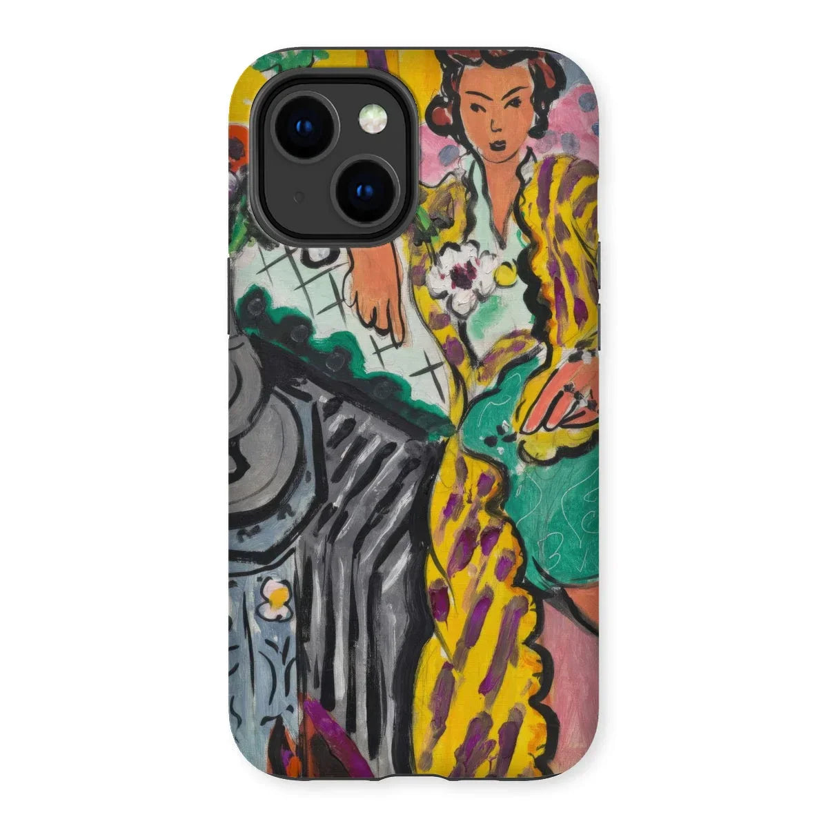 Yellow Odalisque - Henri Matisse Iphone Case, 14 Plus / Matte, Phone Case Colorful Painting