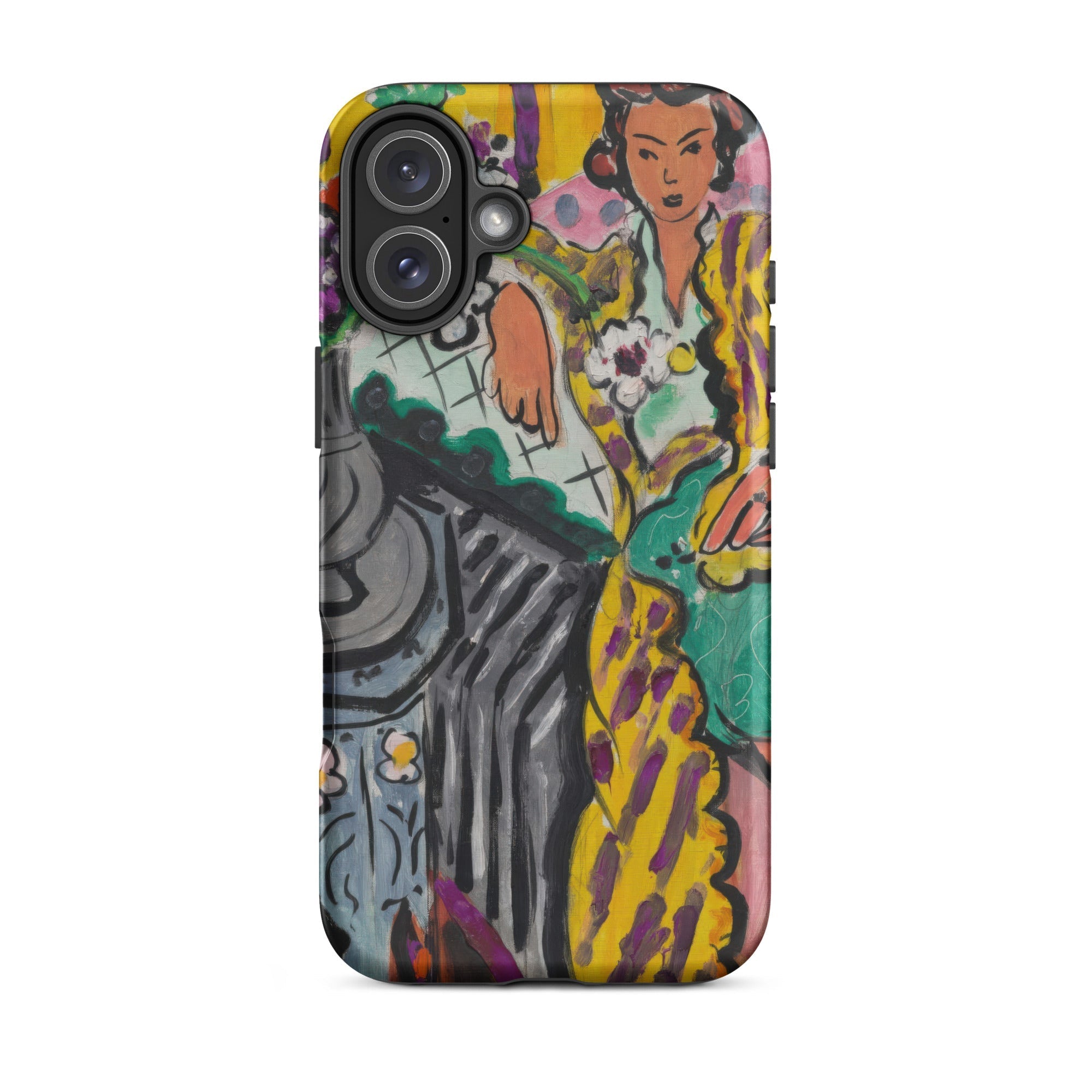 Yellow Odalisque - Henri Matisse Iphone Case, 16 Plus / Matte, Phone Case Colorful Painting