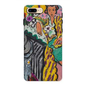 Yellow Odalisque - Henri Matisse Iphone Case, 8 Plus / Matte, Phone Case Painting Woman
