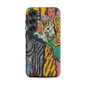 Yellow Odalisque - Henri Matisse Phone Case Samsung Galaxy S25 Plus / Matte Vibrant Stylized Phone Case Woman Yellow Purple Patterned