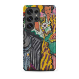 Yellow Odalisque - Henri Matisse Phone Case Samsung Galaxy S25 Ultra / Matte Vibrant Stylized Phone Case Woman Yellow Purple Patterned