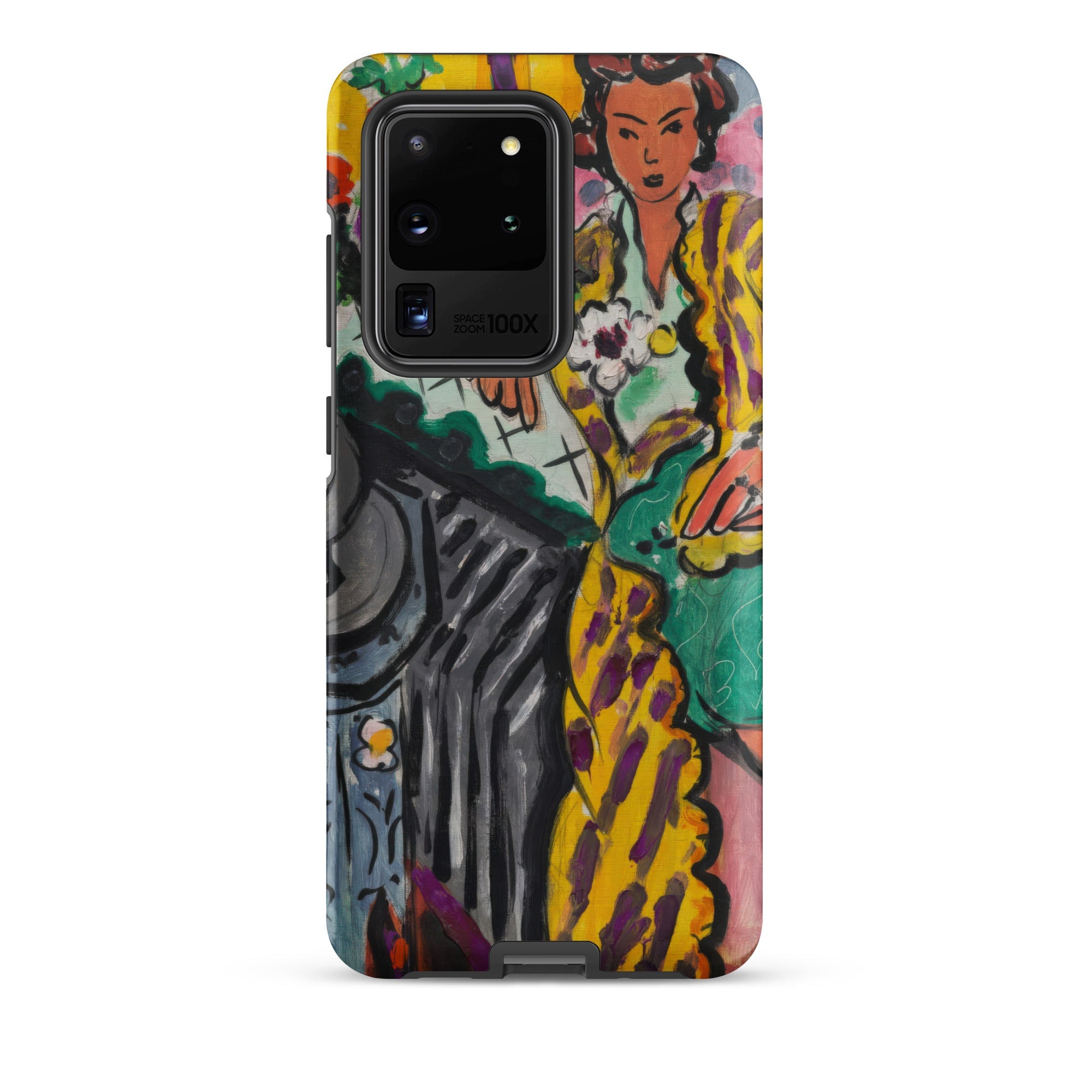 Yellow Odalisque Henri Matisse Samsung Case, Galaxy S20 Ultra / Matte, Smartphone Colorful Abstract Art Style Case Stylized Figure