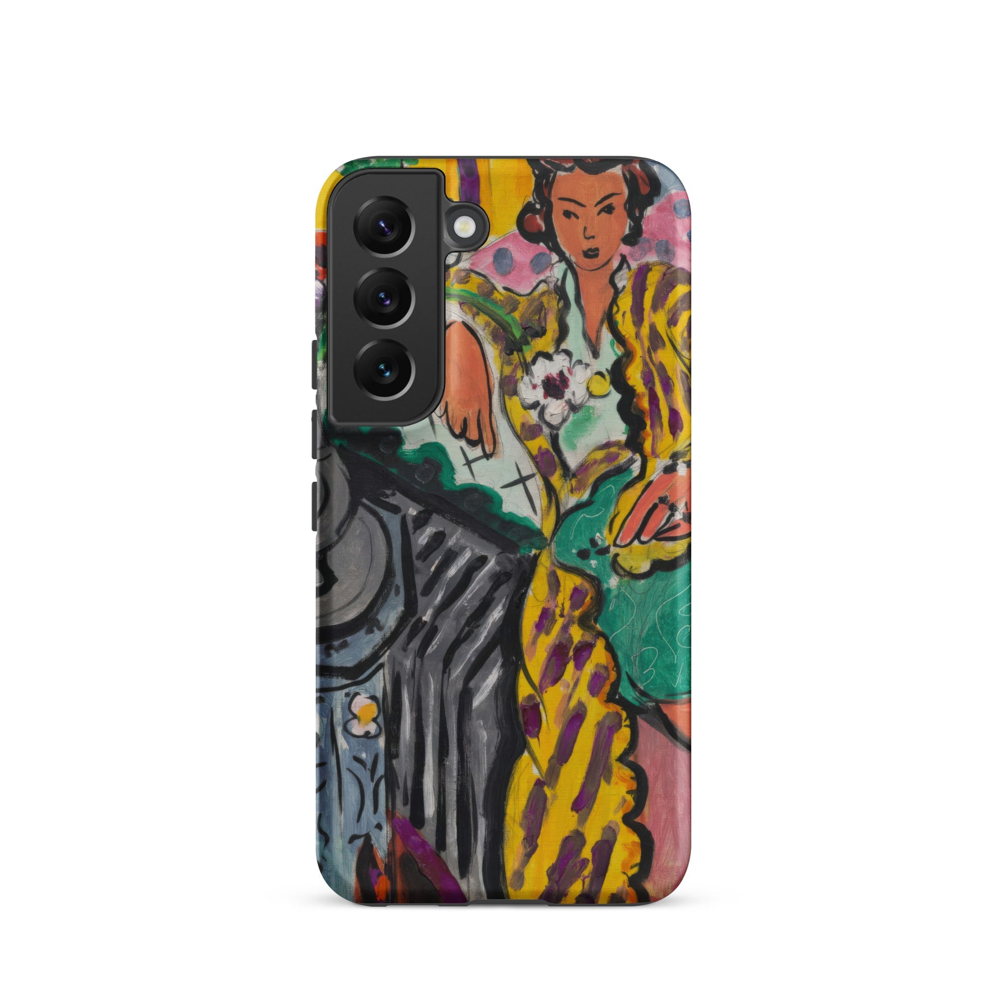 Yellow Odalisque Henri Matisse Samsung Case, Galaxy S22 / Matte, Smartphone Case Colorful Abstract Portrait Woman
