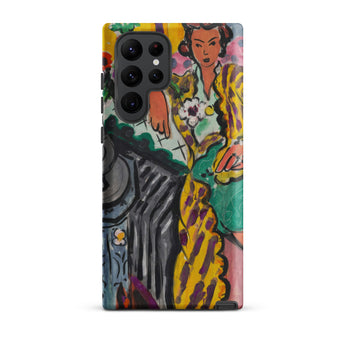 Yellow Odalisque - Henri Matisse Samsung Case, Galaxy S22 Ultra / Matte, Smartphone Case Colorful Abstract Painting Woman Patterned Coat