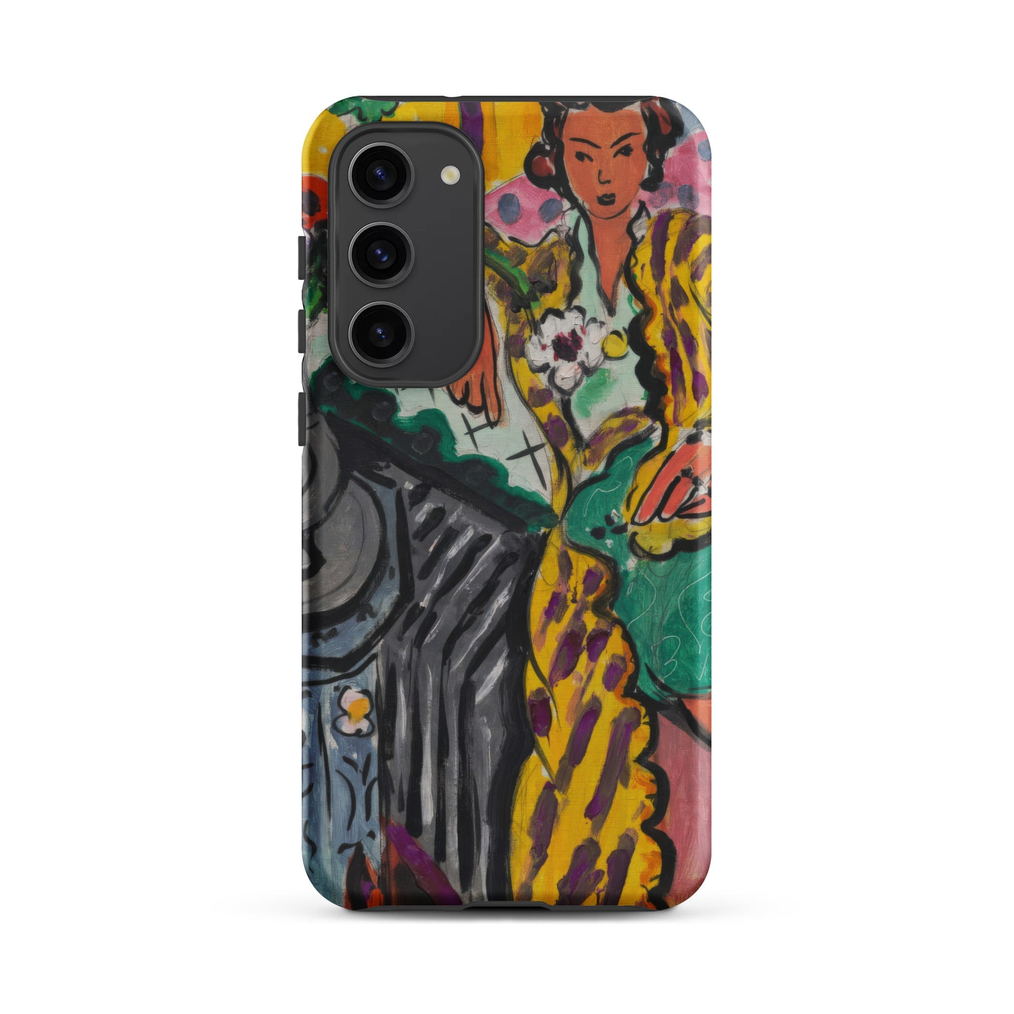 Yellow Odalisque Henri Matisse Samsung Case, Galaxy S23 Plus / Matte, Smartphone Case Colorful Abstract Art Design Woman