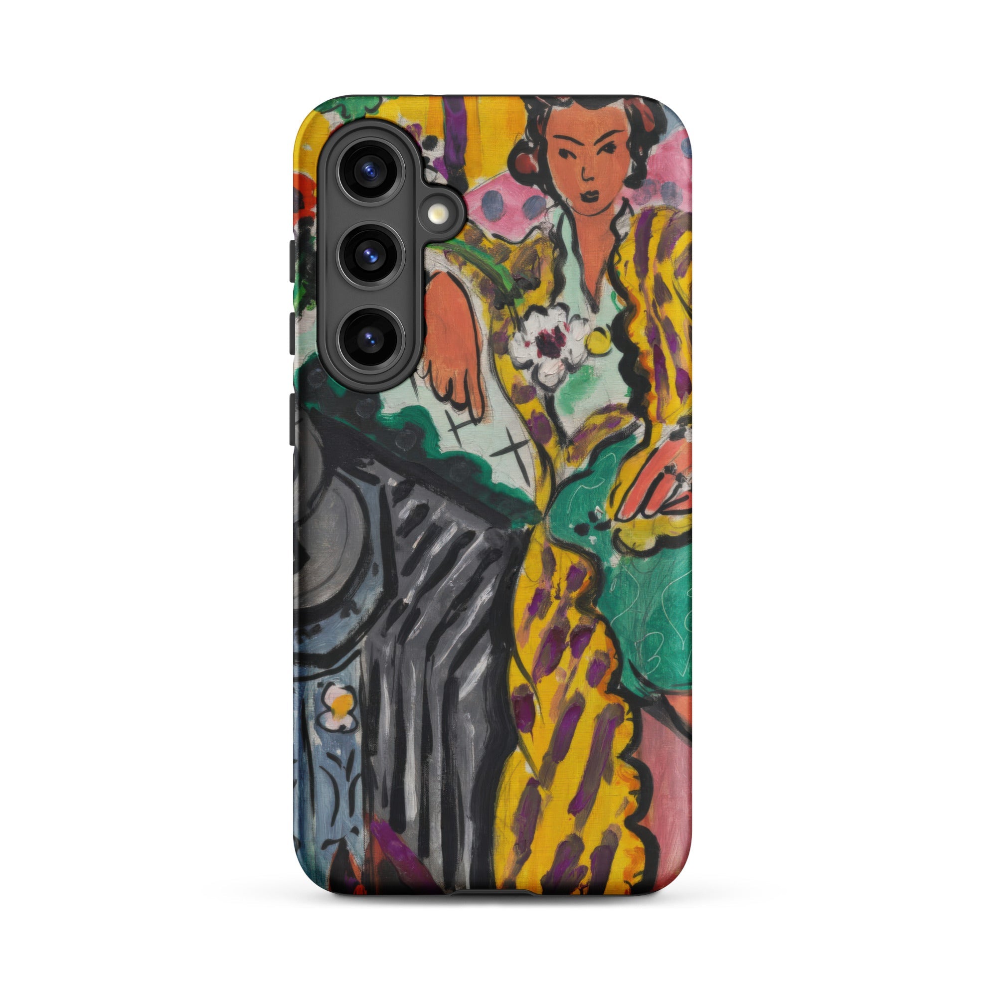 Yellow Odalisque Henri Matisse Samsung Case, Galaxy S24 Plus / Matte, Phone Case Abstract Colorful Painting Woman