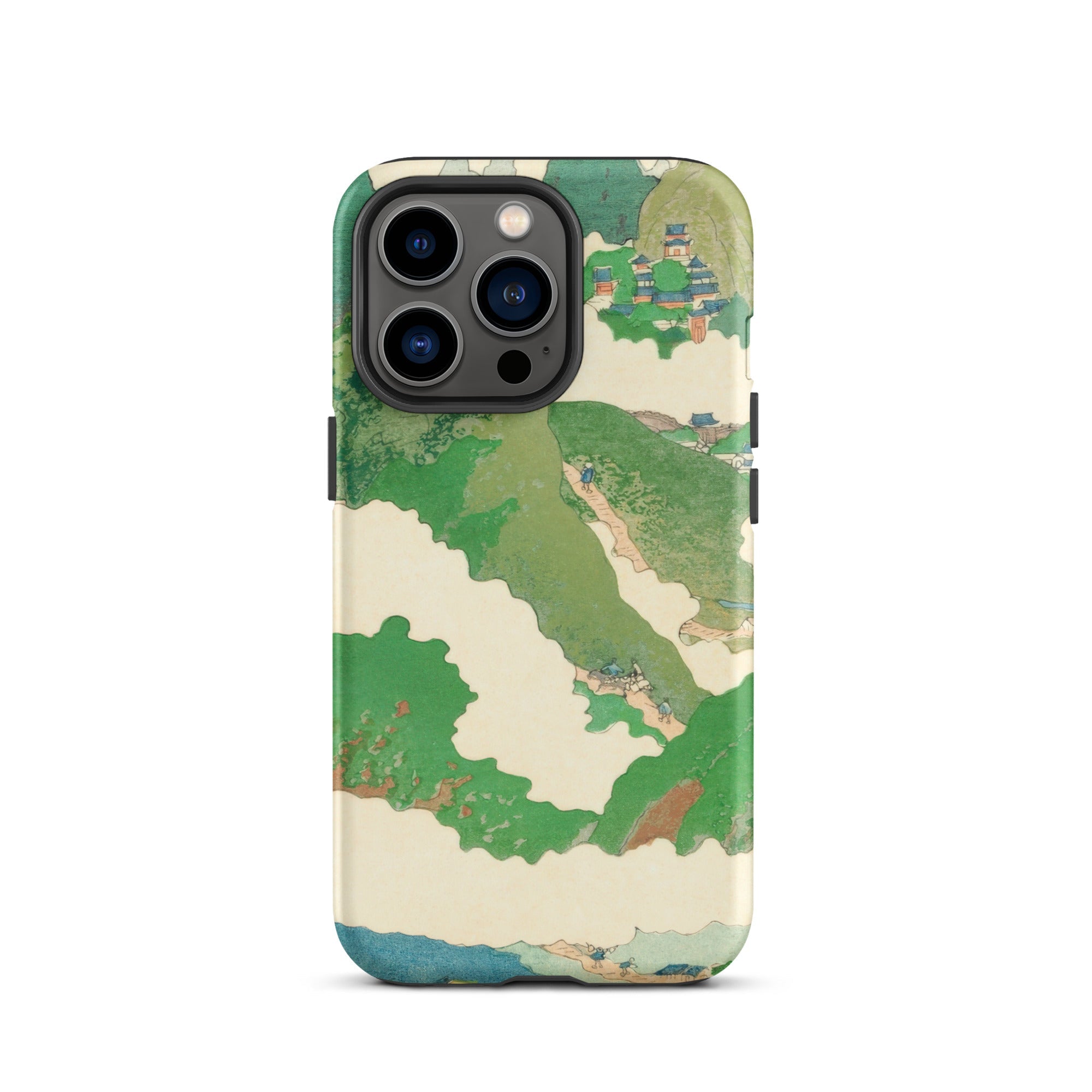 The Yellow River Fukuda Bisen Iphone Case, 13 Pro / Matte, Green Beige Phone Case