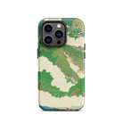 The Yellow River Fukuda Bisen Iphone Case, 14 Pro / Matte, Iphone Case Green Beige Landscape Design