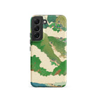 The Yellow River Fukuda Bisen Samsung Case, Galaxy S22 / Matte, Smartphone Case Green Beige Landscape Design