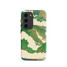 The Yellow River Fukuda Bisen Samsung Case, Galaxy S23 / Matte, Smartphone Case Landscape Painting Design Mountains Buildings