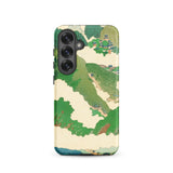 The Yellow River - Fukuda Bisen Samsung Case, Galaxy S25 / Matte, Phone Case Japanese Landscape Art Print Clouds Mountains