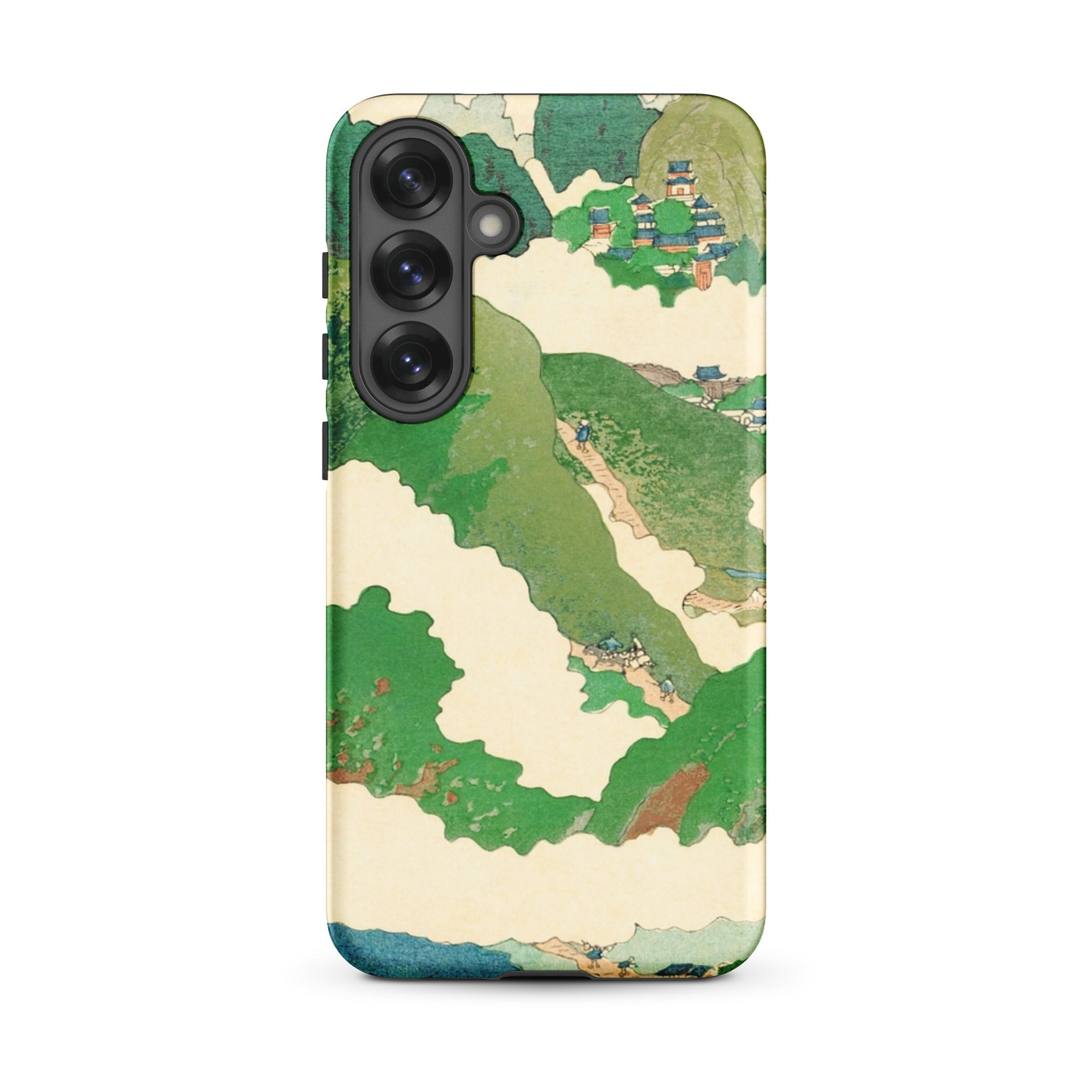 The Yellow River Fukuda Bisen Samsung Case, Galaxy S25 Plus / Matte, Smartphone Case Traditional East Asian Landscape Painting Mountains