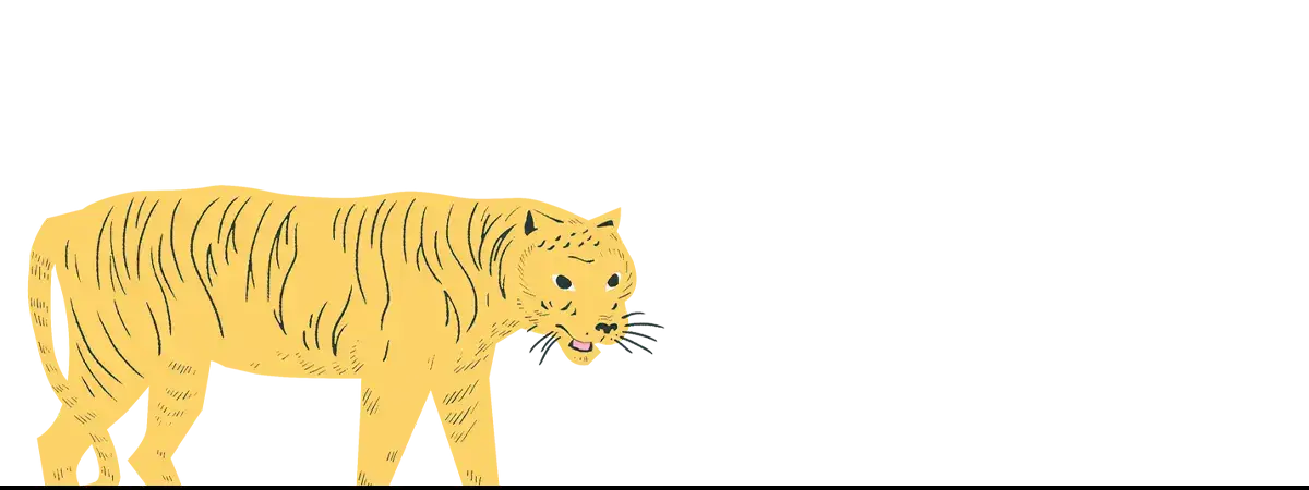 Yellow tiger with black stripes art iPhone case for eclectic art nerds