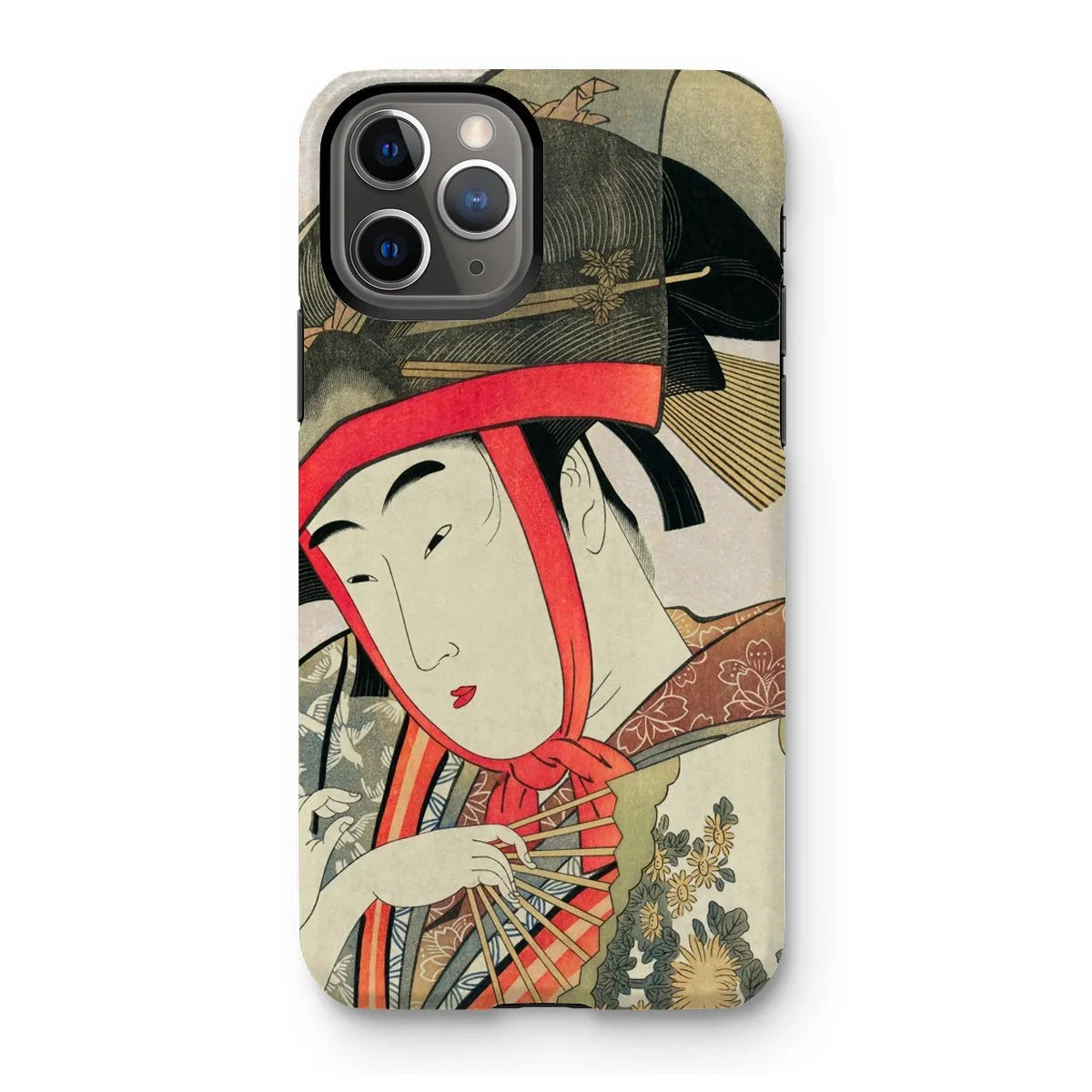 Yoshiwara Suzume - Japanese Ukiyo-e Art Phone Case - Utamaro - Iphone 11 Pro / Matte - Mobile Phone Cases - Aesthetic