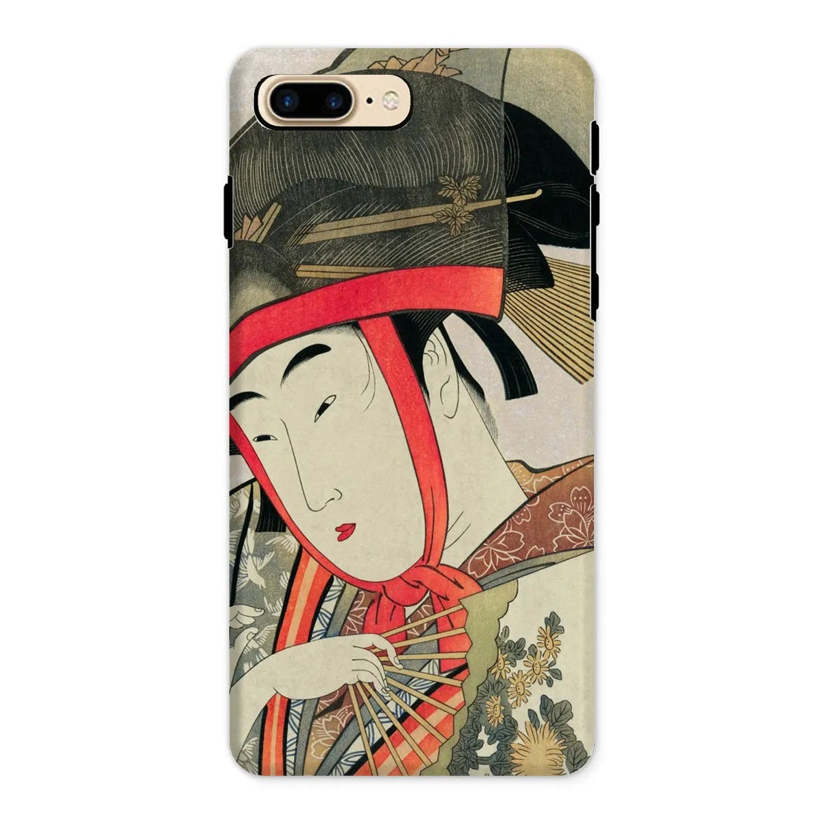 Yoshiwara Suzume - Japanese Ukiyo-e Art Phone Case - Utamaro - Iphone 8 Plus / Matte - Mobile Phone Cases - Aesthetic