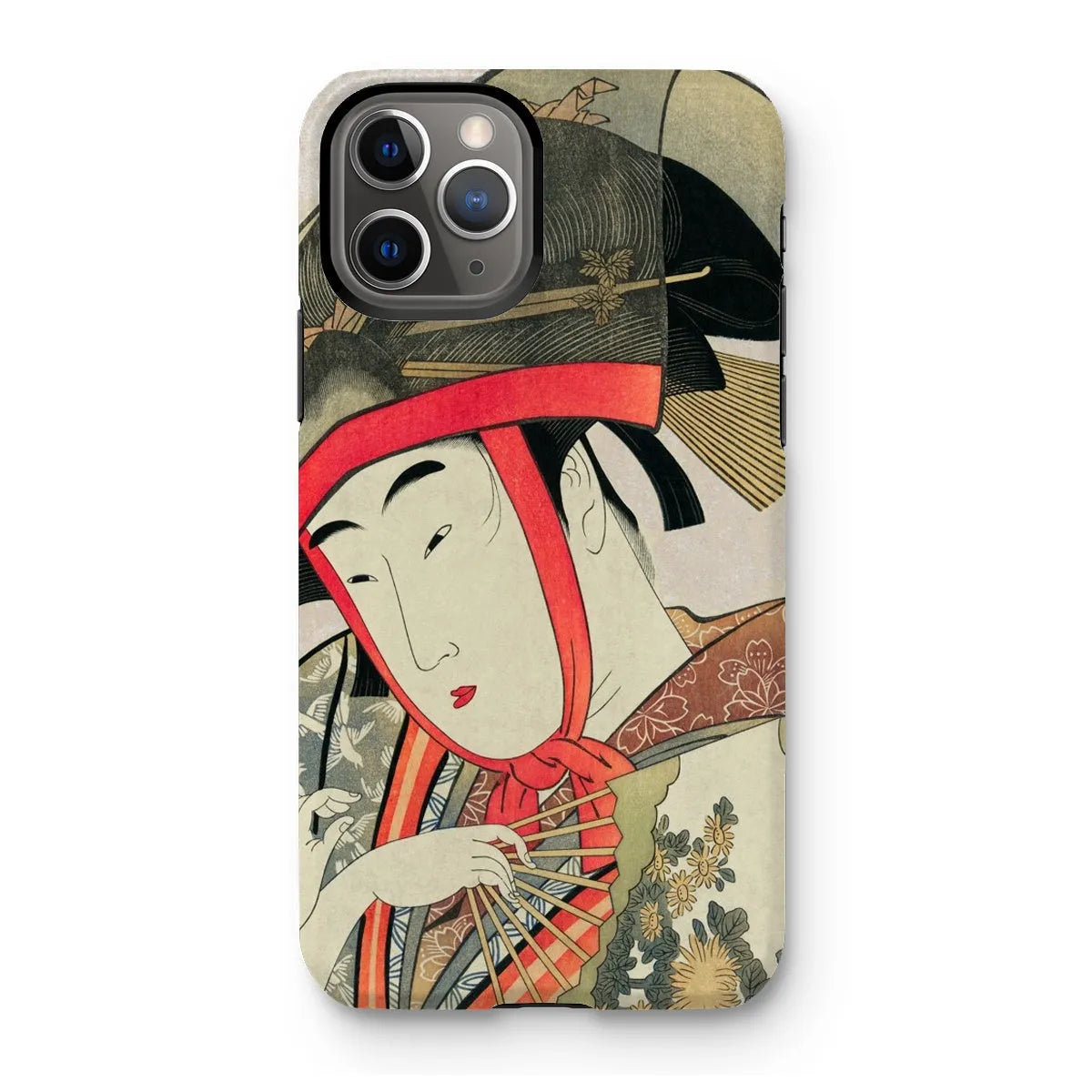 Yoshiwara Suzume - Japanese Ukiyo-e Art Phone Case - Utamaro - Iphone 11 Pro / Matte - Mobile Phone Cases - Aesthetic