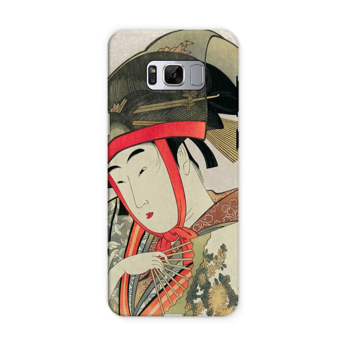 Yoshiwara Suzume - Japanese Ukiyo-e Art Phone Case - Utamaro - Samsung Galaxy S8 / Matte - Mobile Phone Cases