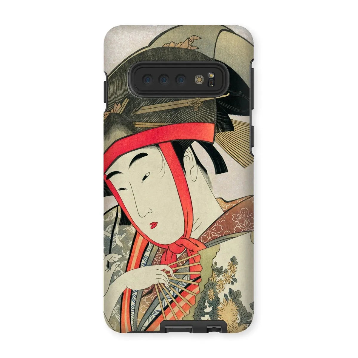 Yoshiwara Suzume - Japanese Ukiyo-e Art Phone Case - Utamaro - Samsung Galaxy S10 / Matte - Mobile Phone Cases