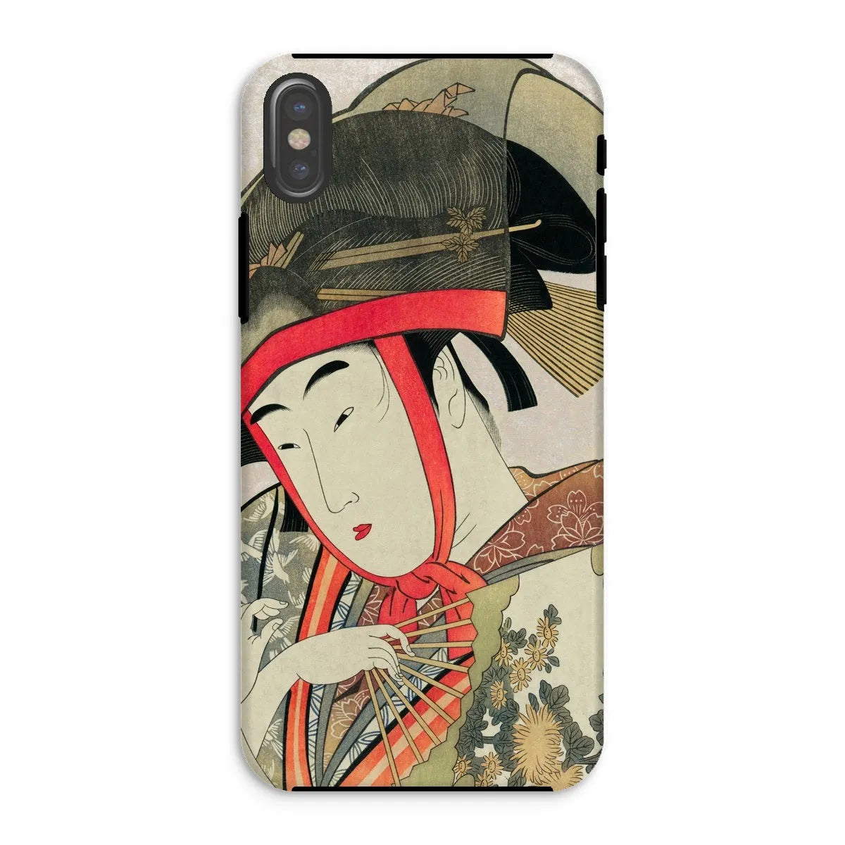 Yoshiwara Suzume - Japanese Ukiyo-e Art Phone Case - Utamaro - Iphone Xs / Matte - Mobile Phone Cases - Aesthetic Art