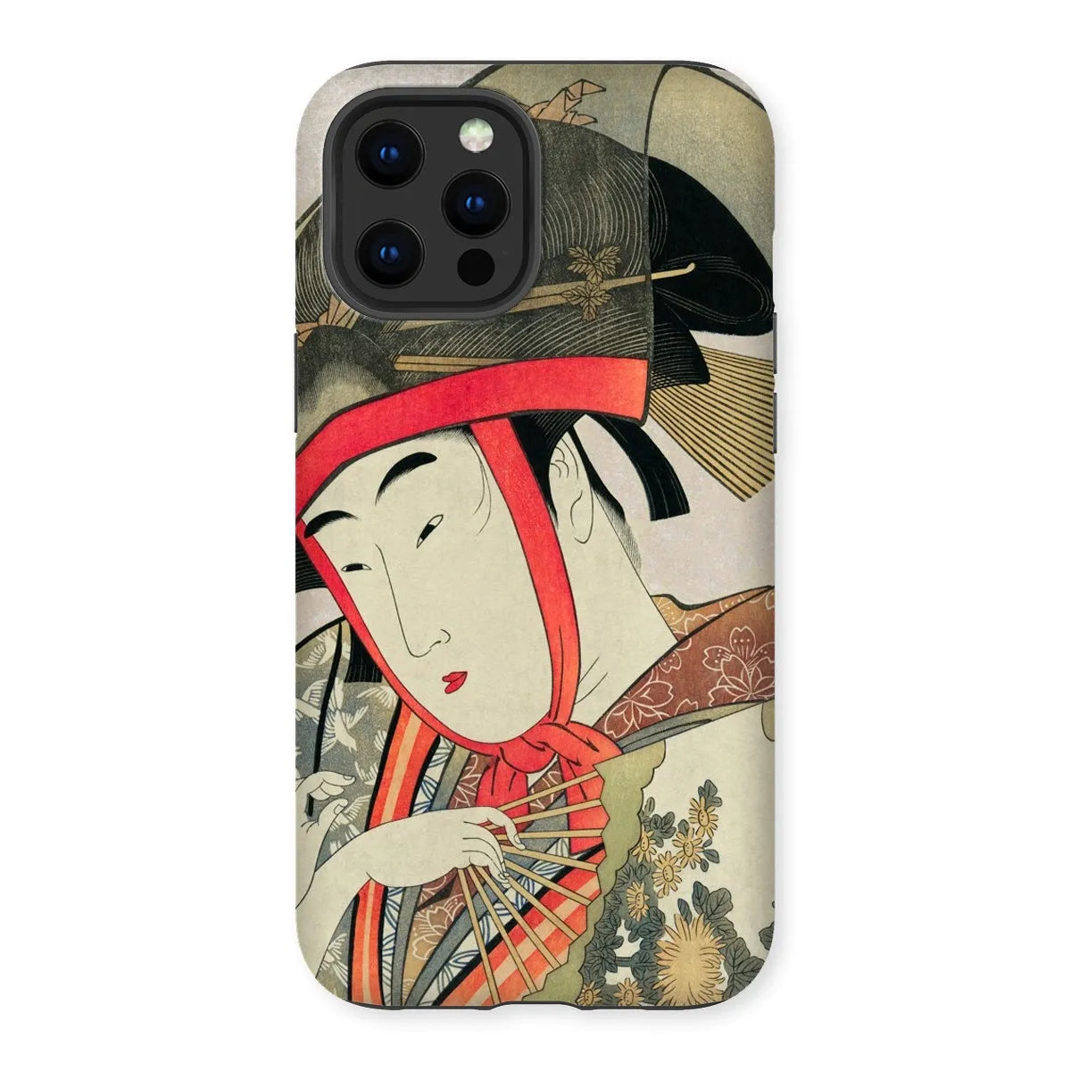 Yoshiwara Suzume - Japanese Ukiyo-e Art Phone Case - Utamaro - Iphone 12 Pro Max / Matte - Mobile Phone Cases