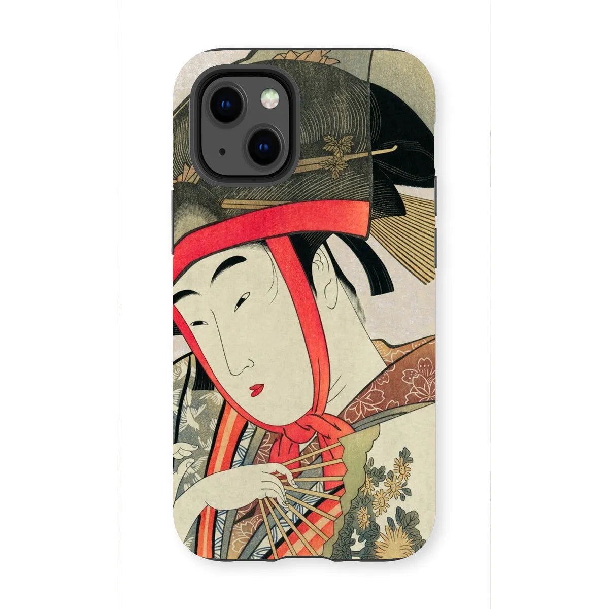 Yoshiwara Suzume - Japanese Ukiyo-e Art Phone Case - Utamaro - Iphone 13 Mini / Matte - Mobile Phone Cases - Aesthetic