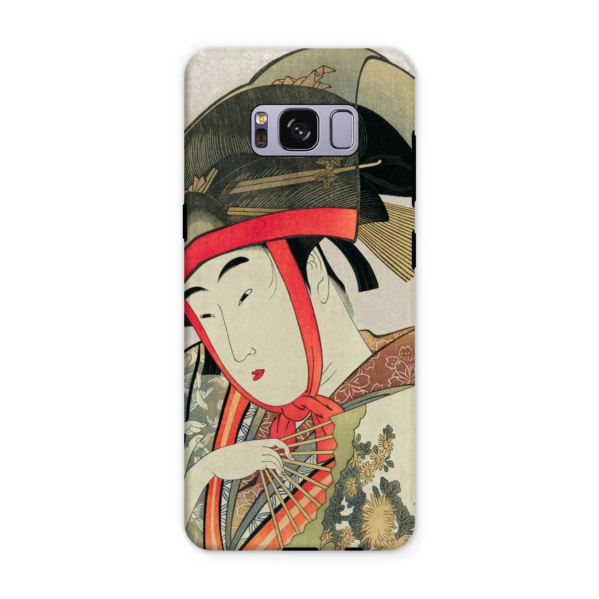 Yoshiwara Suzume - Japanese Ukiyo-e Art Phone Case - Utamaro - Samsung Galaxy S8 Plus / Matte - Mobile Phone Cases