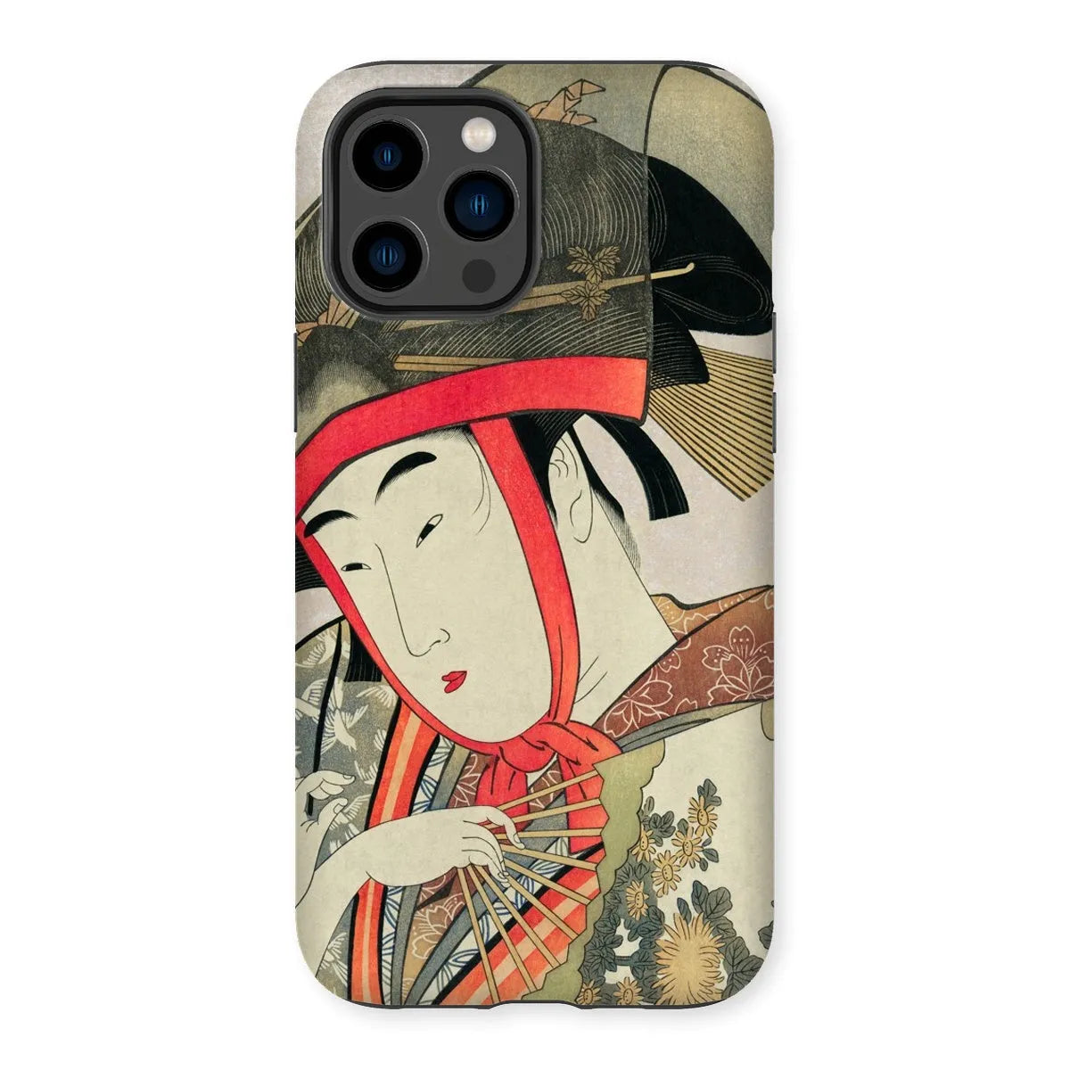 Yoshiwara Suzume - Japanese Ukiyo-e Art Phone Case - Utamaro - Iphone 14 Pro Max / Matte - Mobile Phone Cases