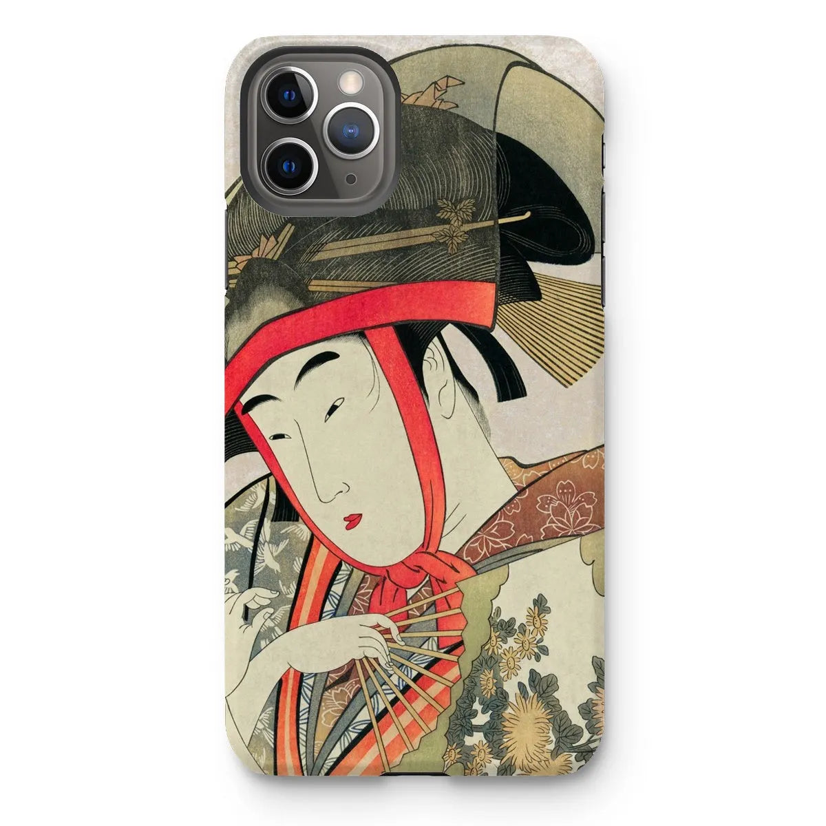 Yoshiwara Suzume - Japanese Ukiyo-e Art Phone Case - Utamaro - Iphone 11 Pro Max / Matte - Mobile Phone Cases